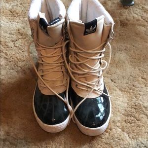 Adidas snow boots.